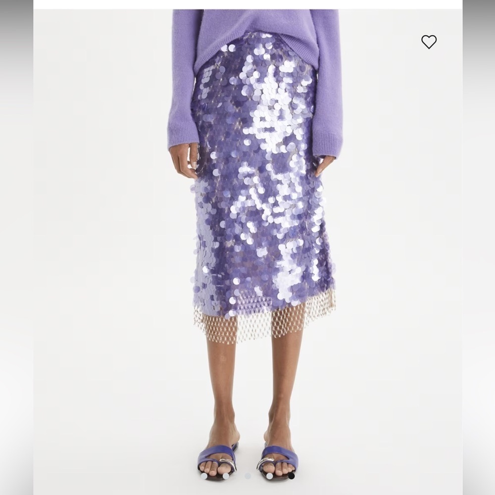 New Tory Burch Sequin Shell Skirt - Picture 9 of 15